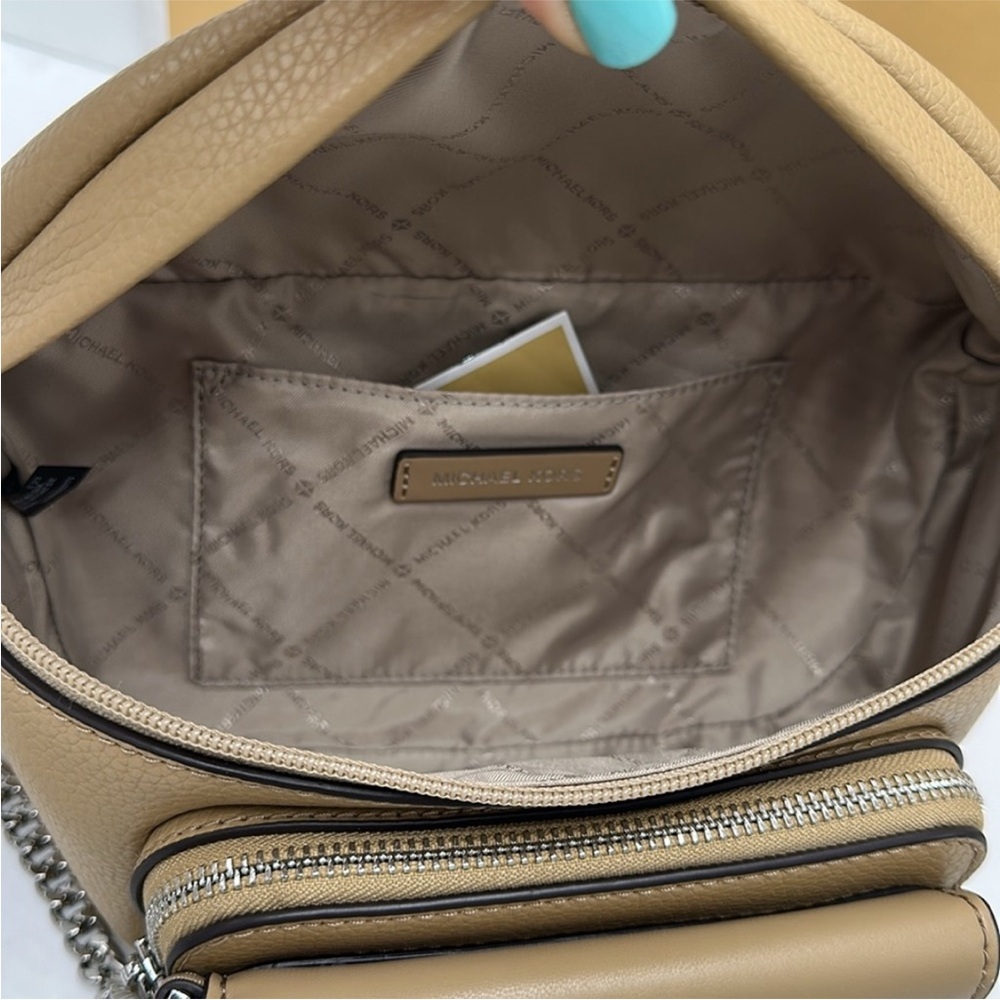Michael Kors Maisie Large Pebbled Leather 2-in-1 Sling Fanny Pack Waist Belt Bag - Picture 5 of 16